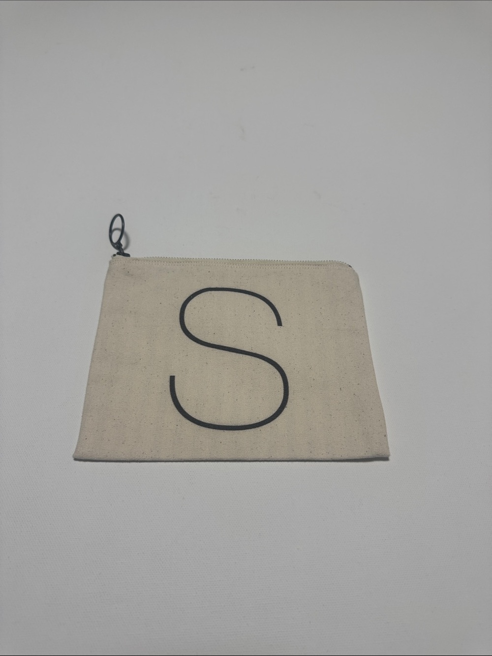Pottery Barn Small Zippered Make Up Bag Initial S